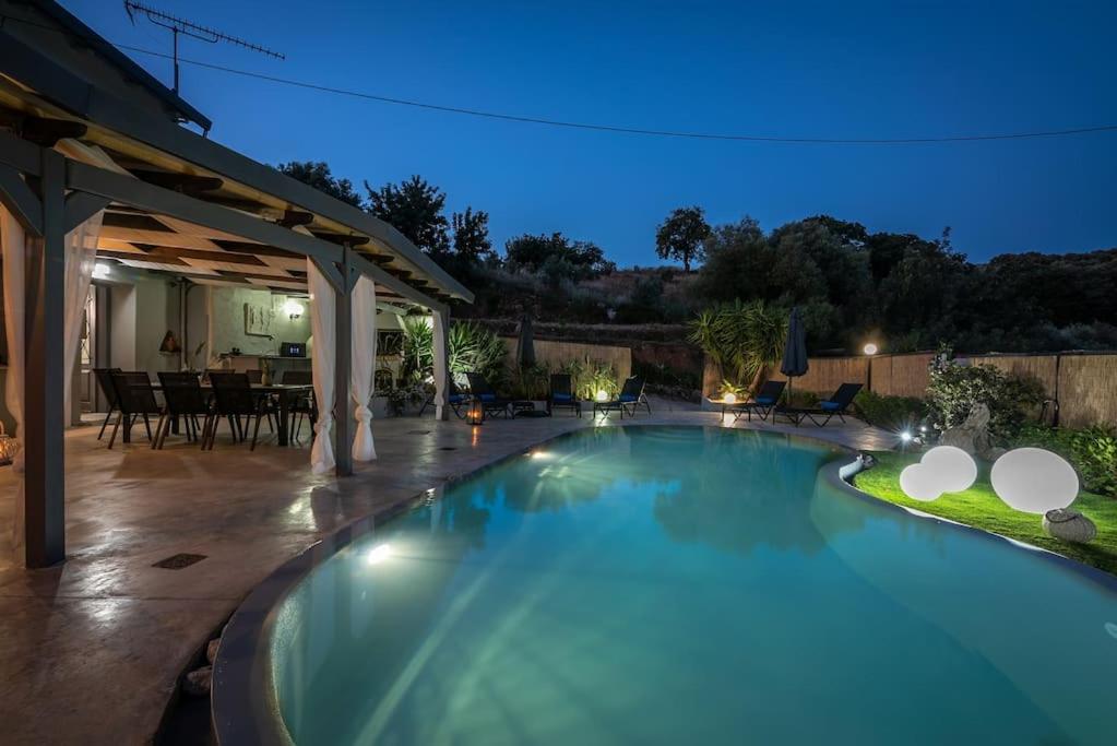 Вілла Casa Del Miele, Private Pool, Bbq, Mountain View. Alikianos Екстер'єр фото